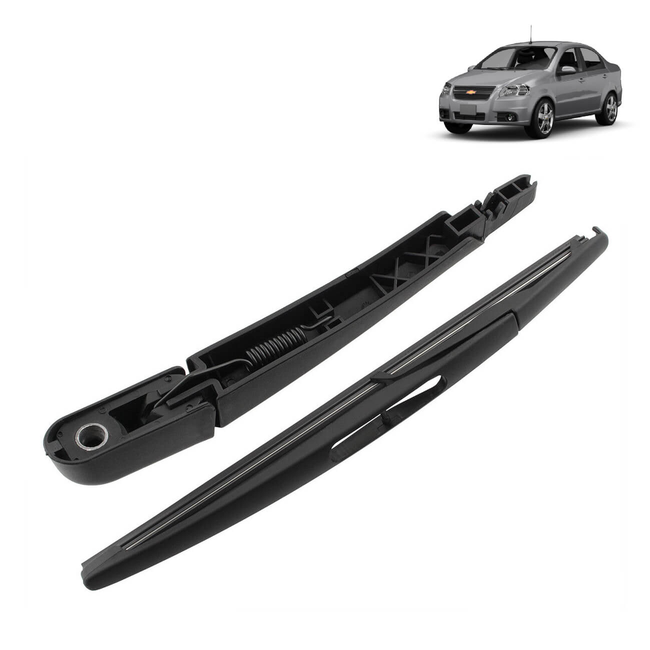 Braço Limpa Vidro Tras Lamina Chevrolet Aveo