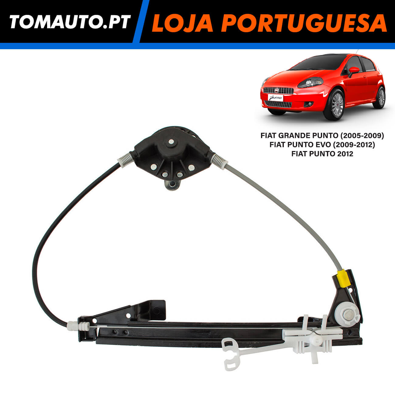 Elevador Vidro Porta Traseira Esquerda Fiat Punto - 51733324