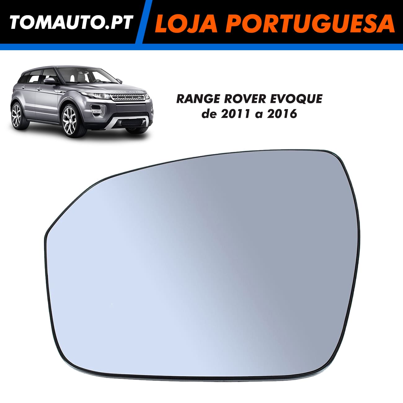 Espelho de retrovisor esquerdo para Range Rover Evoque
