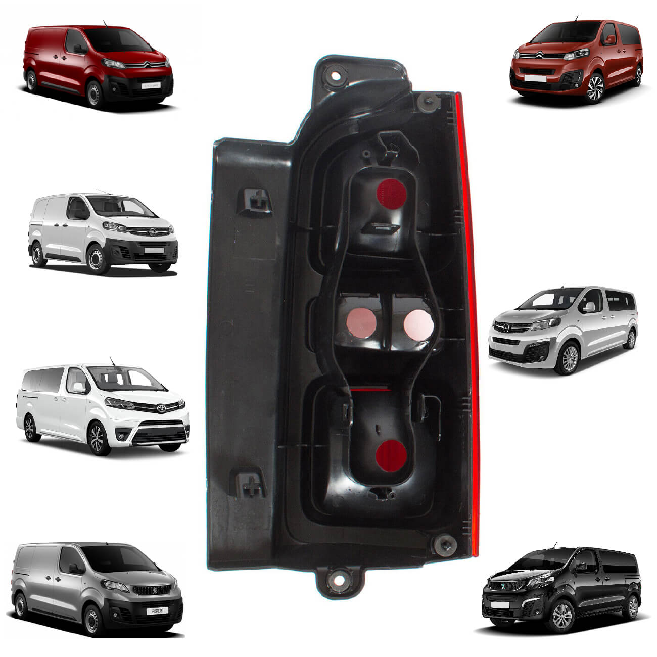 Farol Tras Direita Berlingo Combo Partner Rifter Proace City