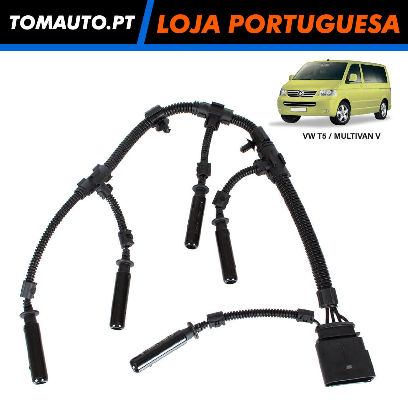 Fio Velas Incandescência VW T5 / Multivan V 2.5 TDi - 070971277B