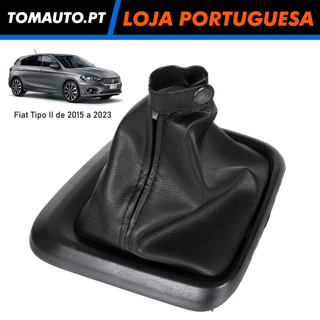 Fole alavanca velocidades Fiat Tipo 2015 a 2023 OEM 735687230