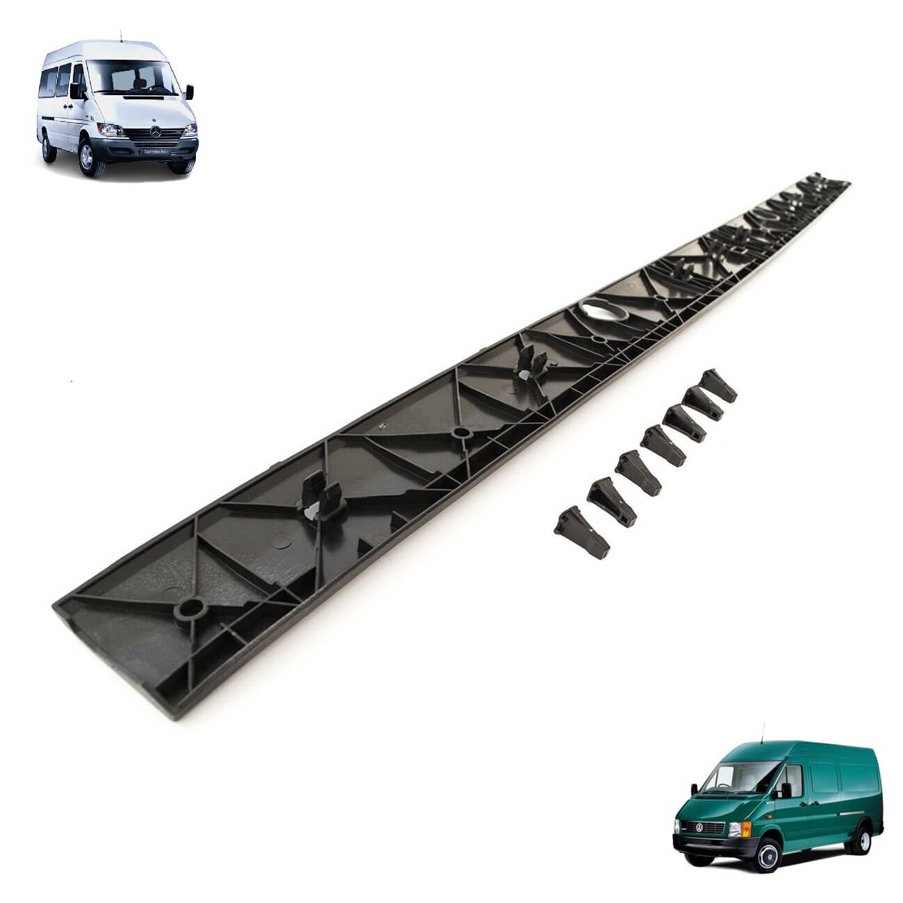 Friso embaladeira fixacao porta Mercedes Sprinter VW LT