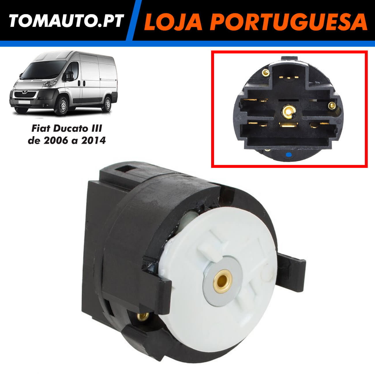 Interruptor de ignição Fiat Ducato 5 pinos