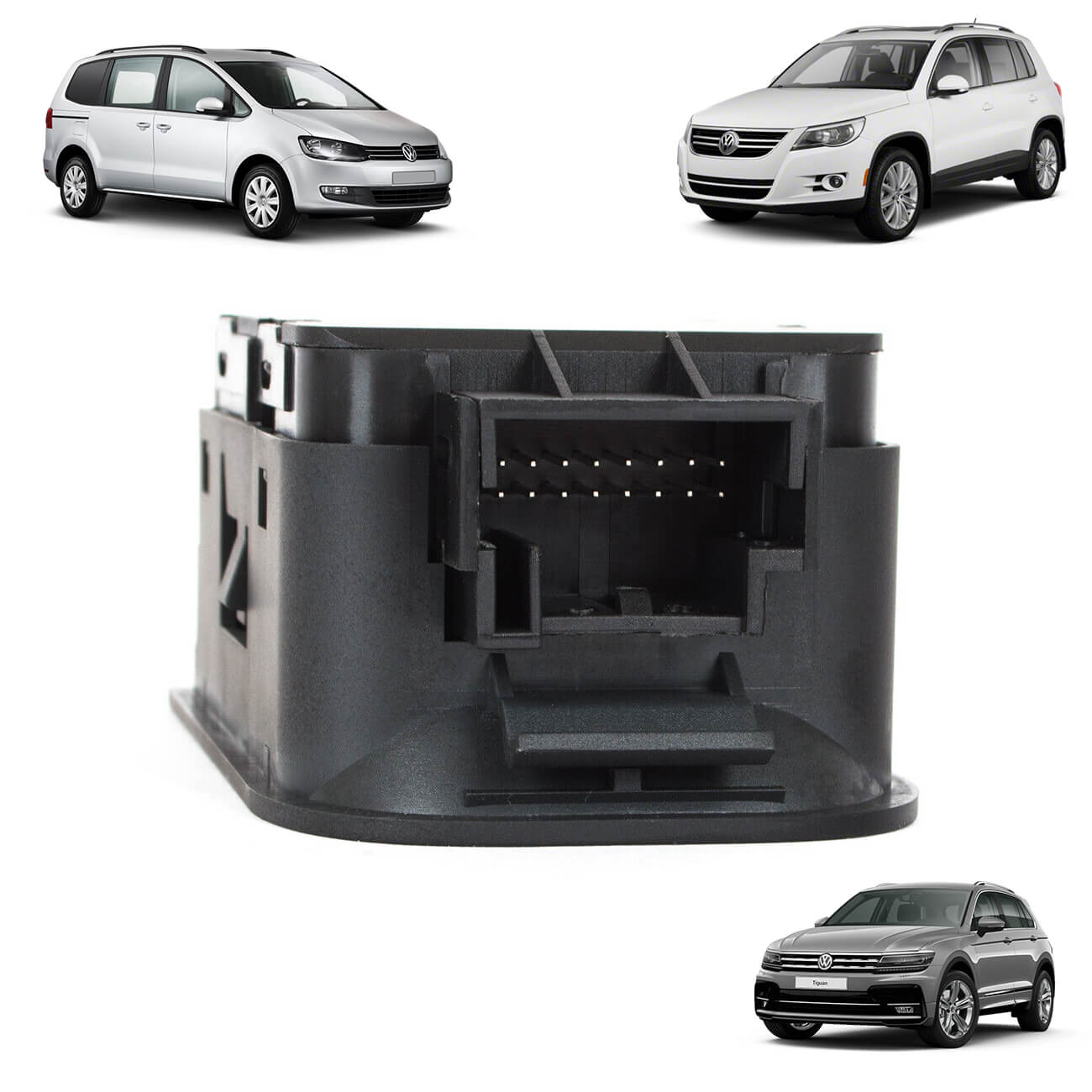 Interruptor do travão de mão VW Sharan de 2010 a 2022 e Tiguan de 2008 a 2020
