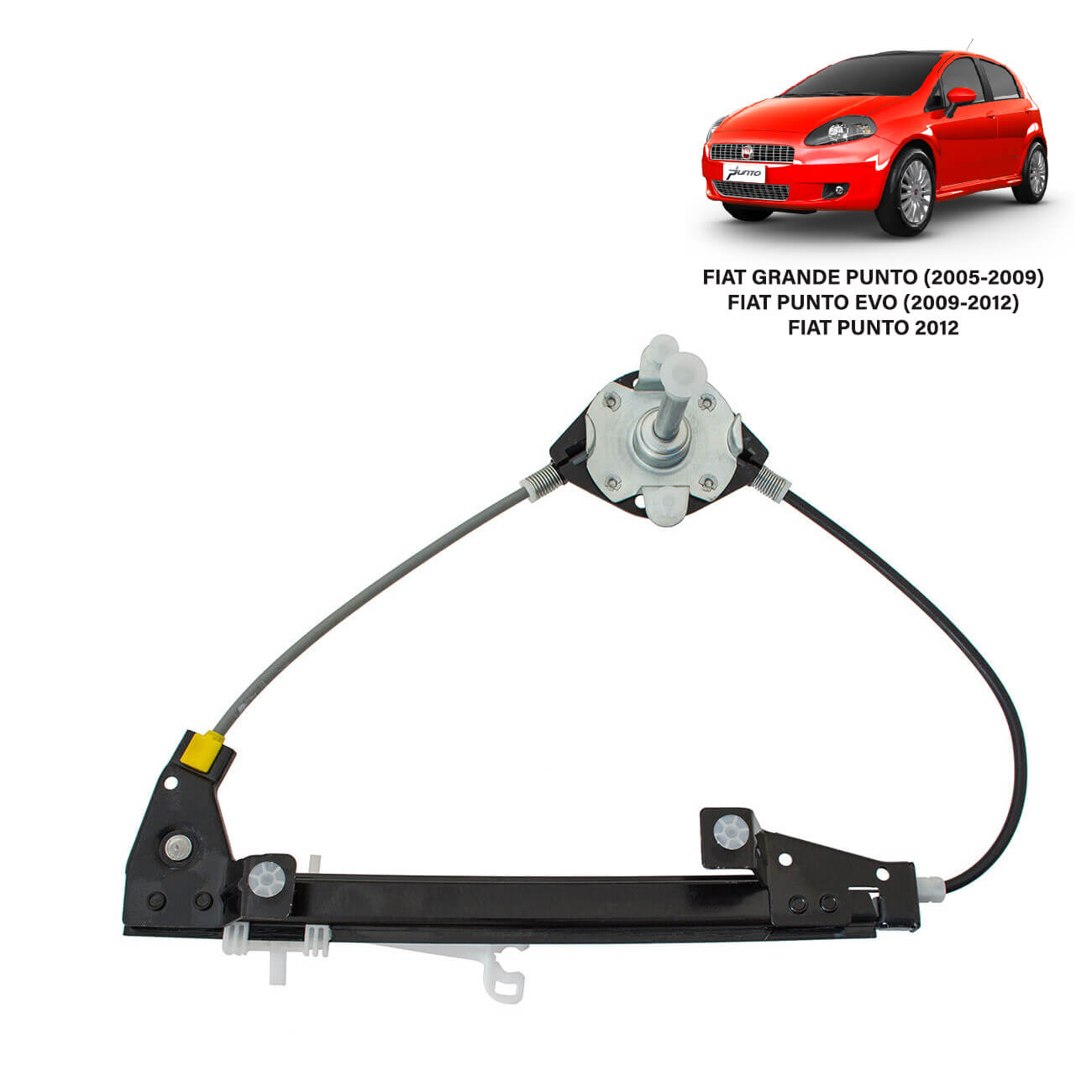 Mecanismo Elevador Vidro Tras Esquerda Fiat Punto 51733324