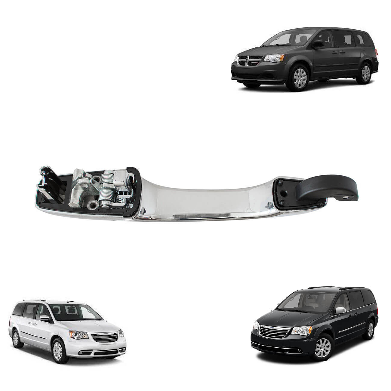 Punho Pega Porta Exterior Dodge Caravan Chrysler Voyager Town Country 4589188AB - 4589714AA - 4589714AB