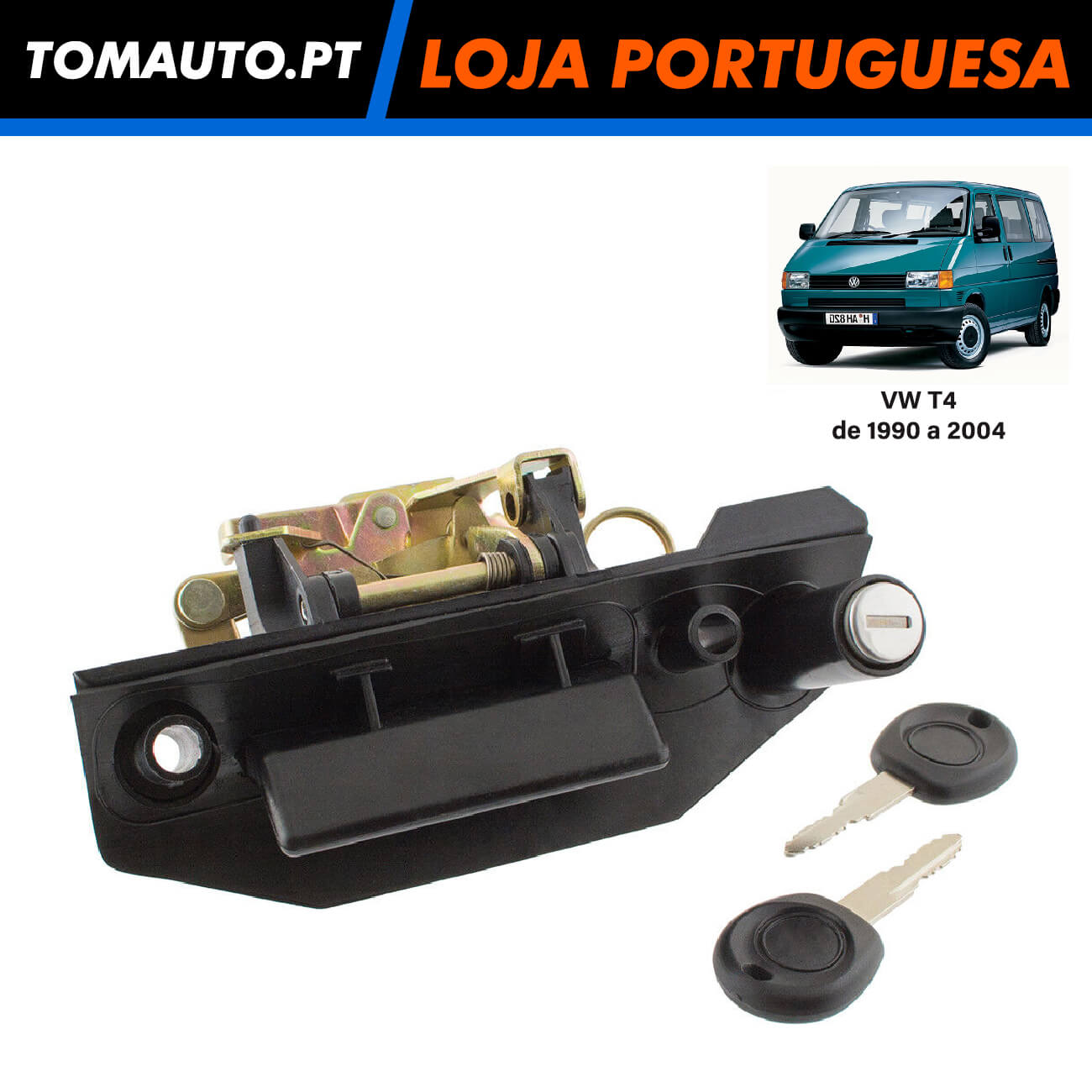 Puxador de fechadura da bagageira VW T4 OEM 701829239E