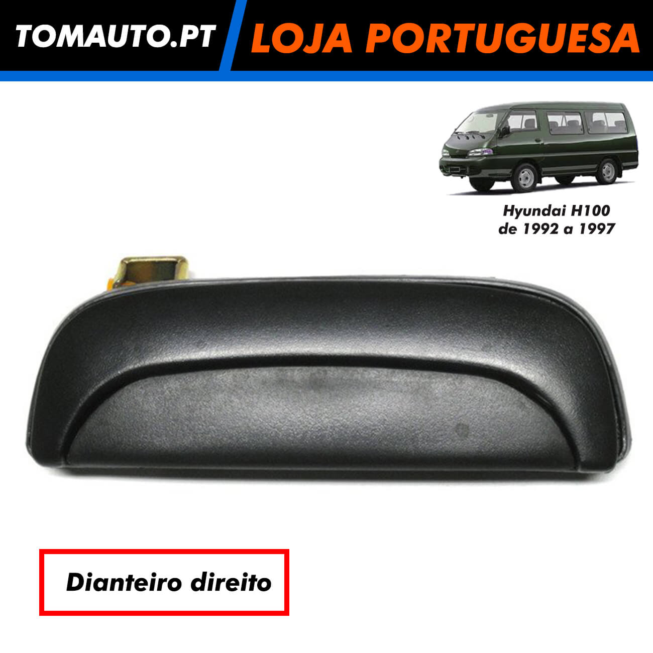 Puxador de porta dianteira esquerda Hyundai H100 OEM 826604B000