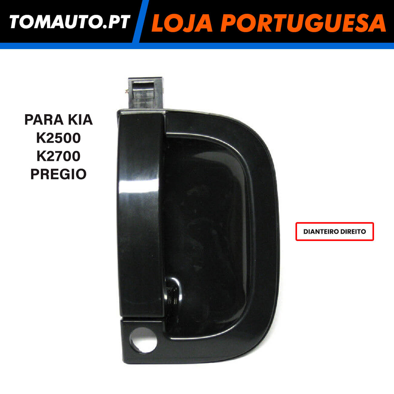Puxador de Porta Frente Direita Kia K2500 K2700 Pregio - 826604E000