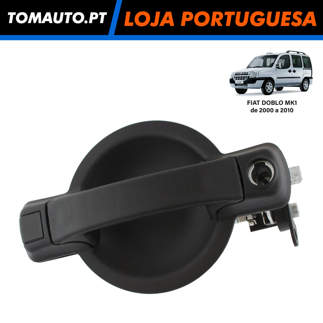 Puxador Porta Traseira Fiat Doblo I (00-10) - 735309963 / 735402299