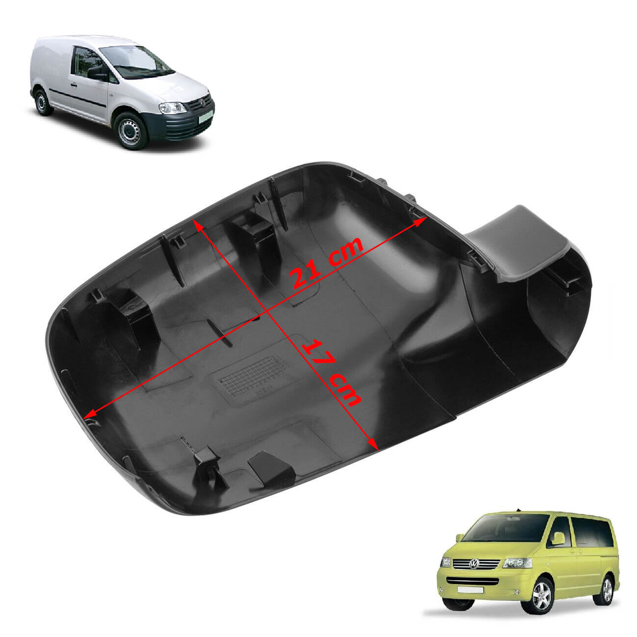 Revestimento Plastico Capa Retrovisor VW Transporter 5 Caddy 3