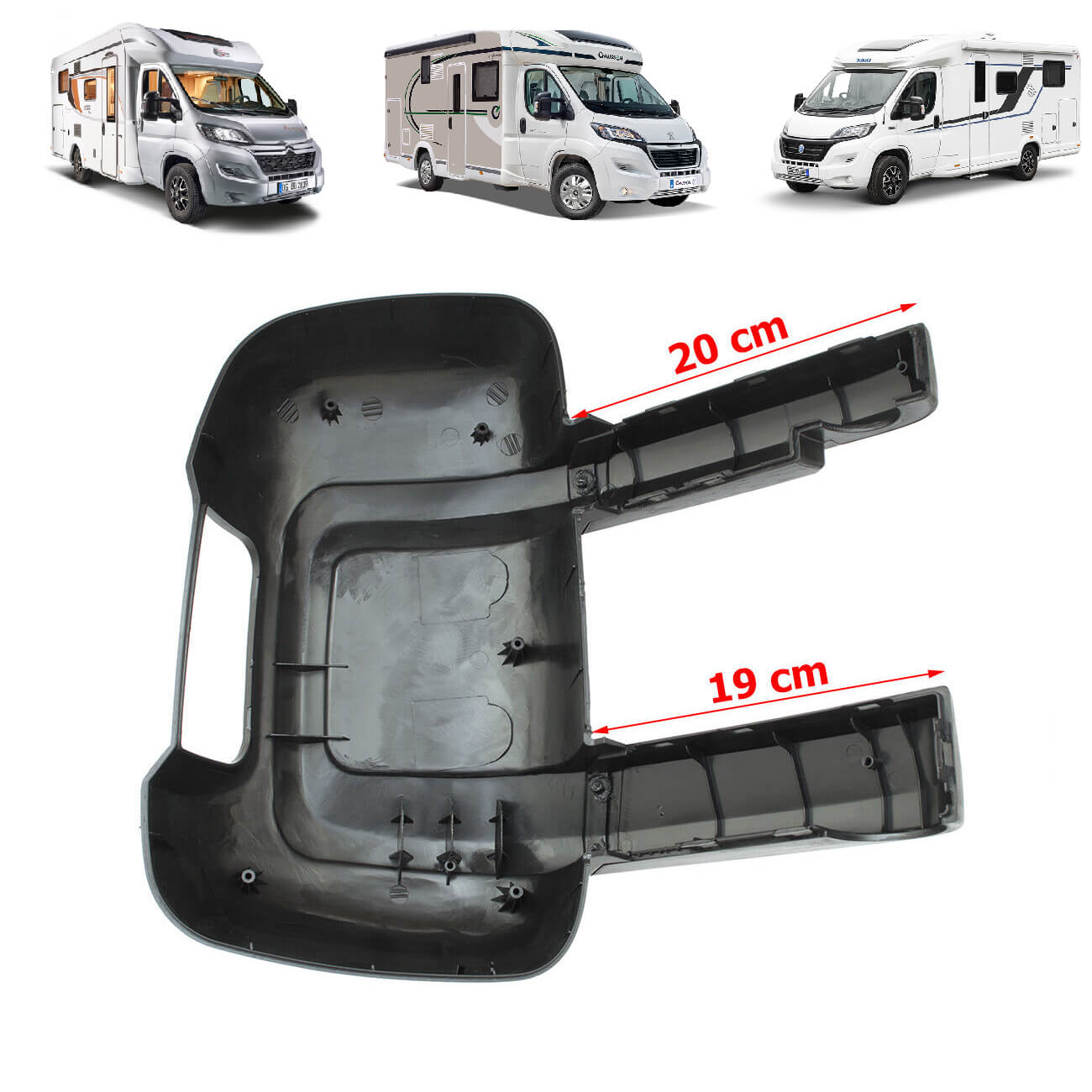 Revestimento Retrovisor Esquerda Braço Longo Ducato Jumper Boxer