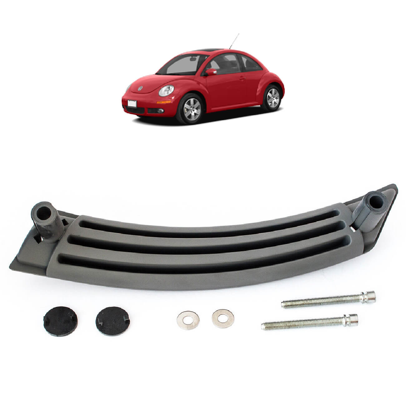 Tira dentro de porta dianteira esquerda cinzenta VW New Beetle