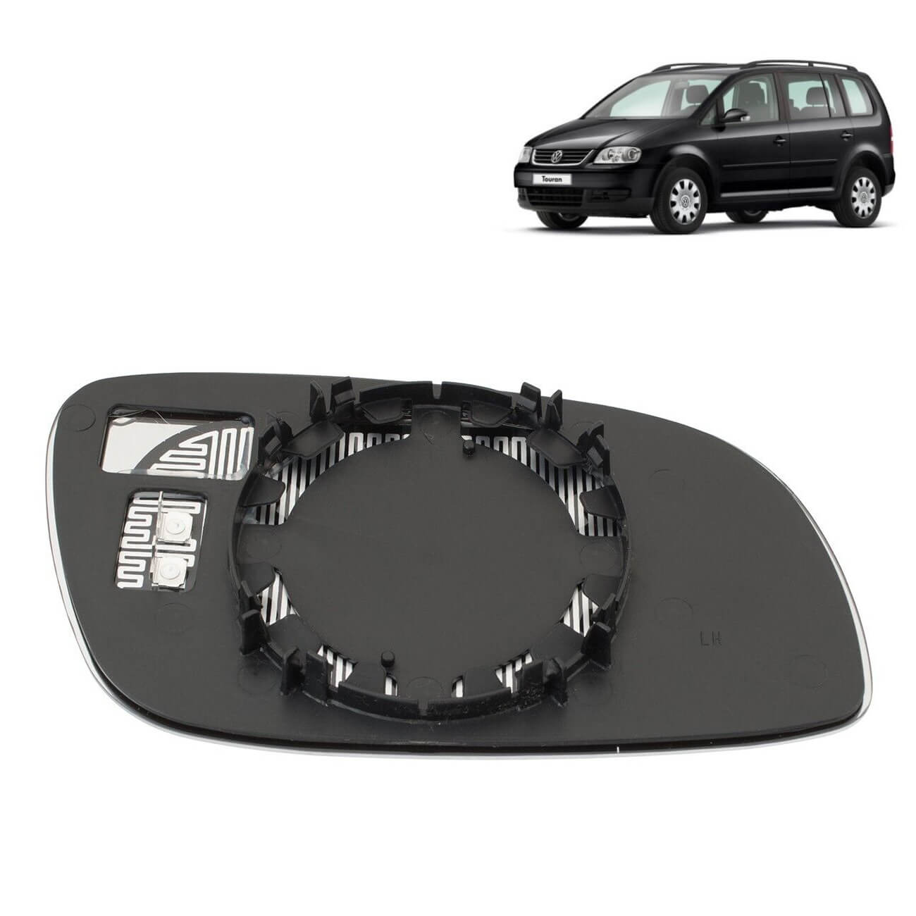 Vidro de espelho esquerda VW Touran