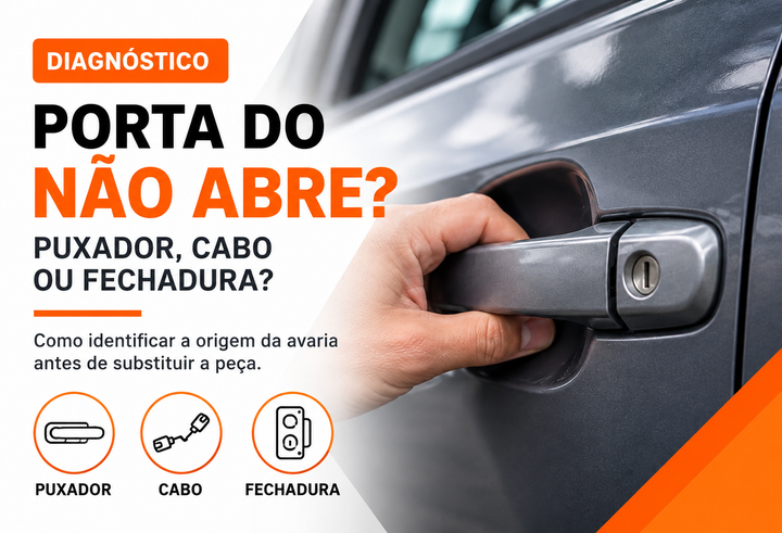 Porta do carro não abre: puxador, cabo ou fechadura