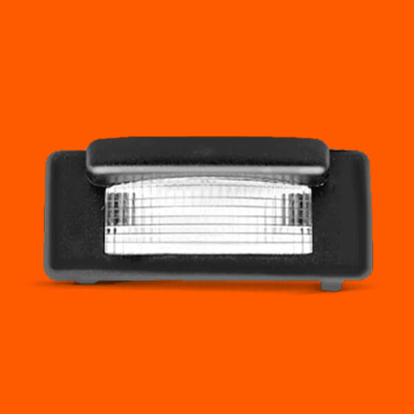 Luzes de matrícula traseiros