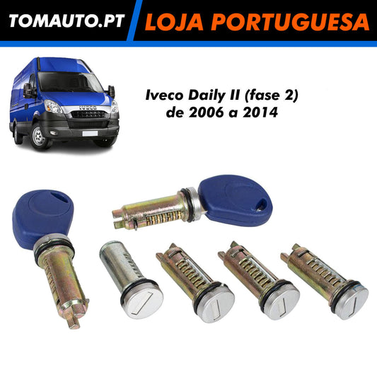 6 Cilindros de fechadura de porta Iveco Daily II 2006 a 2014