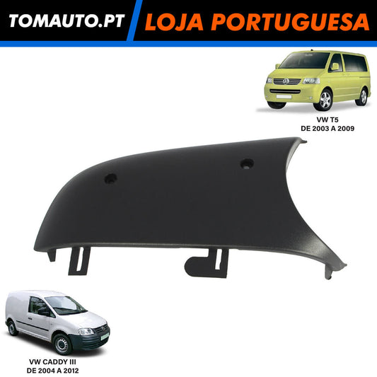 Acabamento Espelho Direito VW T5 Caddy III - 7E1857604