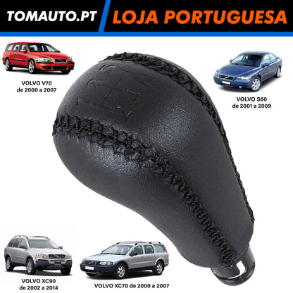 Alavanca 5 Velocidades Couro Eco Volvo S60, V70, XC70, XC90