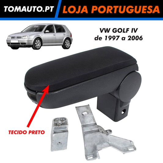 Apoio de braço consola central VW Golf IV tecido preto