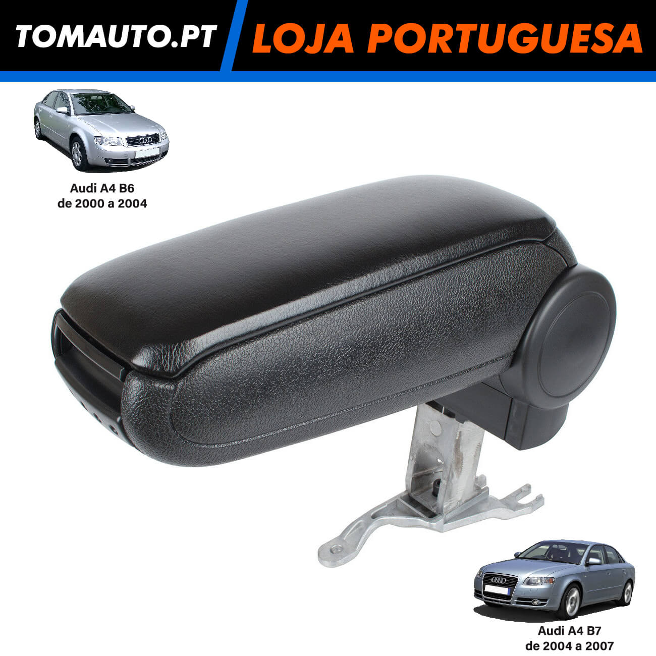 Apoio de Braço Audi A4 B6\B7 de 2000 a 2007