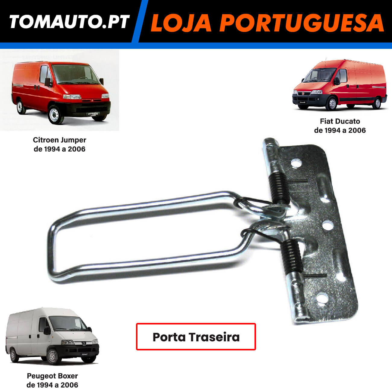 Bloqueador de Porta Fiat Ducato, Citroen Jumper, Peugeot Boxer (94-06) - 1330563080