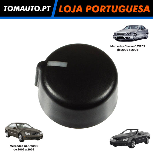 Botão do ar condicionado Mercedes C W203 CLK W209