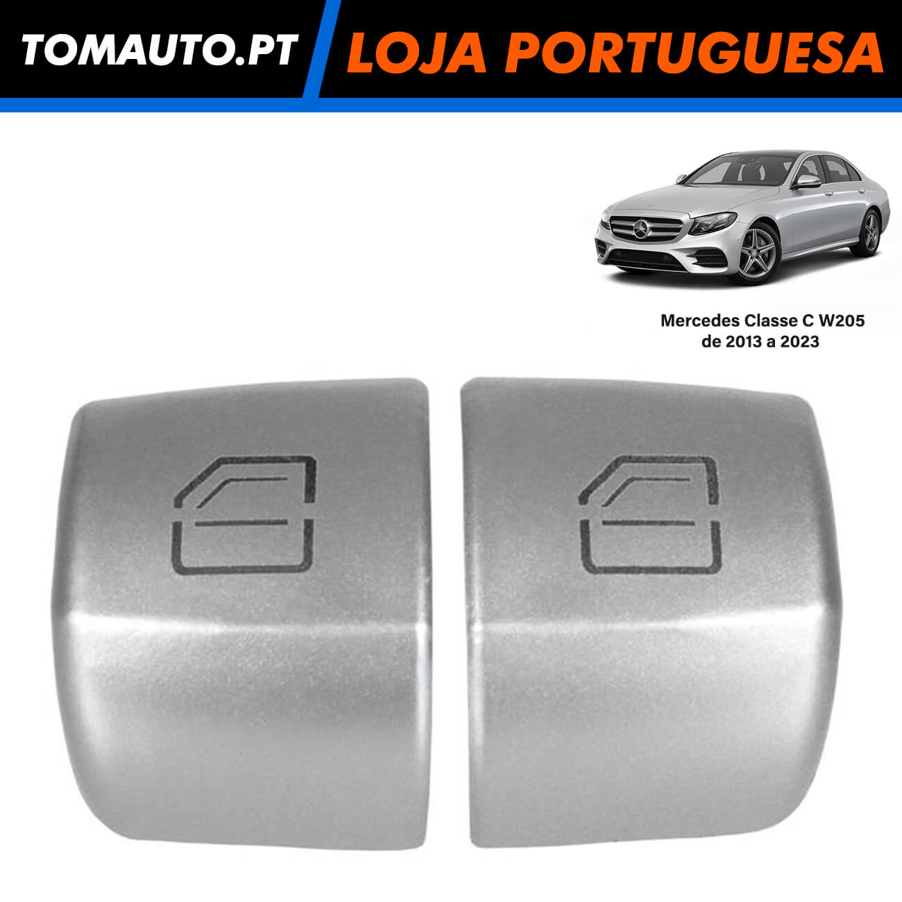 Botões dos comandos elevadores dos vidros Mercedes Classe C W205