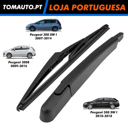 Braço de limpa vidros detrás para Peugeot 308 I SW, 3008 I e 508 I SW