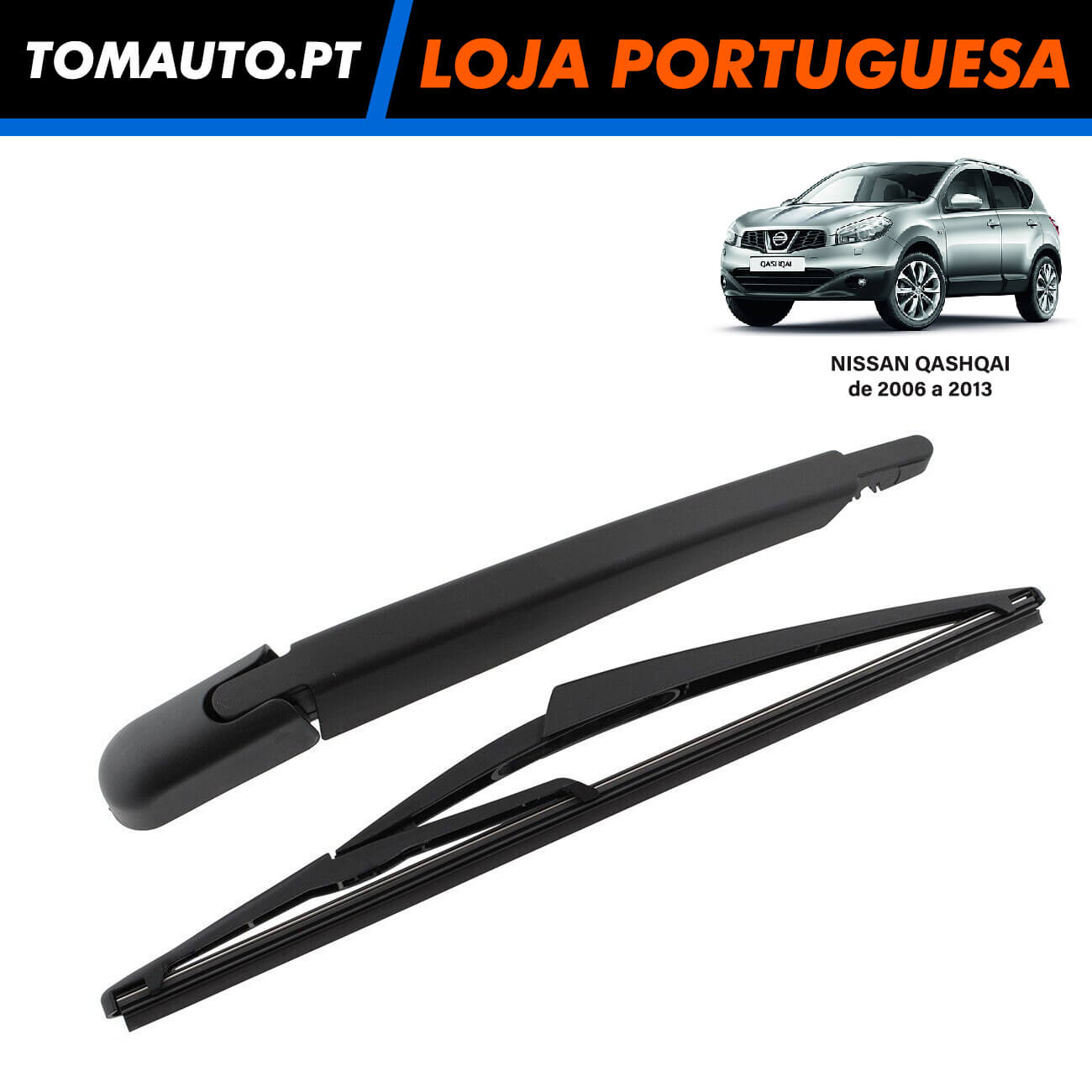 Braço Limpa-vidros Traseira Nissan Qashqai (06-13) - 28781JD00A / 28790JD00A / 28782JD00A