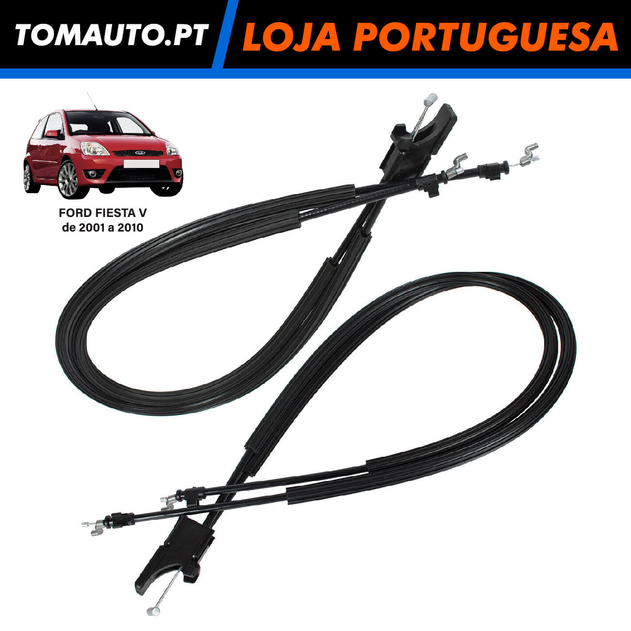 Cabo Banco Frente Direita/Esquerda Ford Fiesta V (01-10) - 1441167 / 1441166 / 2S51B62643AB / 2S51B62642AB