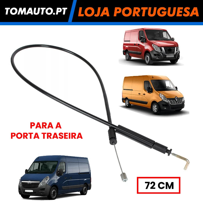 Cabo puxador de porta traseira para Renault Master III - Referencia 8200766888 - 906123257R