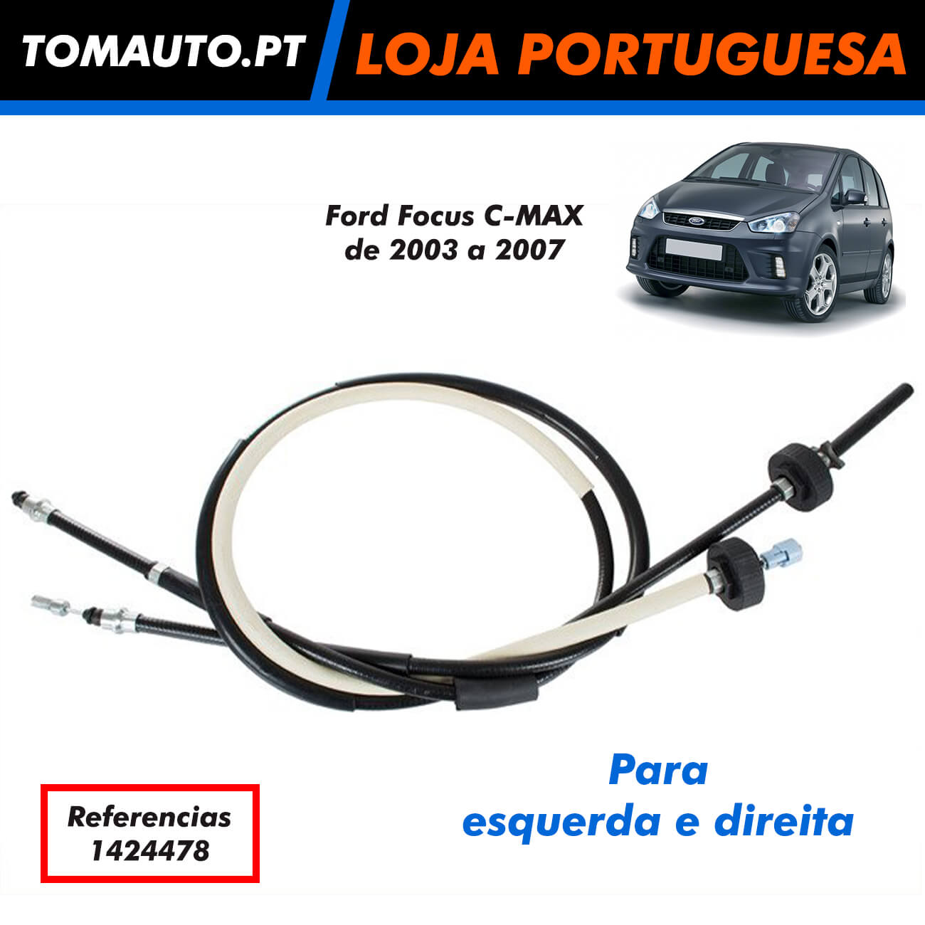 Cabos travão de mão elétrico Ford Focus C-Max 1424478