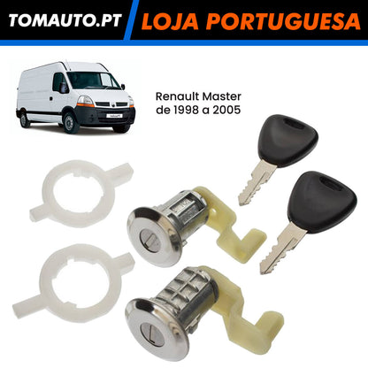 Canhão de fechadura porta direita esquerda Renault Master 1998 a 2008