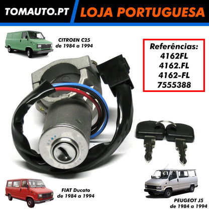 Canhão de ignição Fiat Ducato Citroen C25 Peugeot J5 OEM 4162FL 7555388