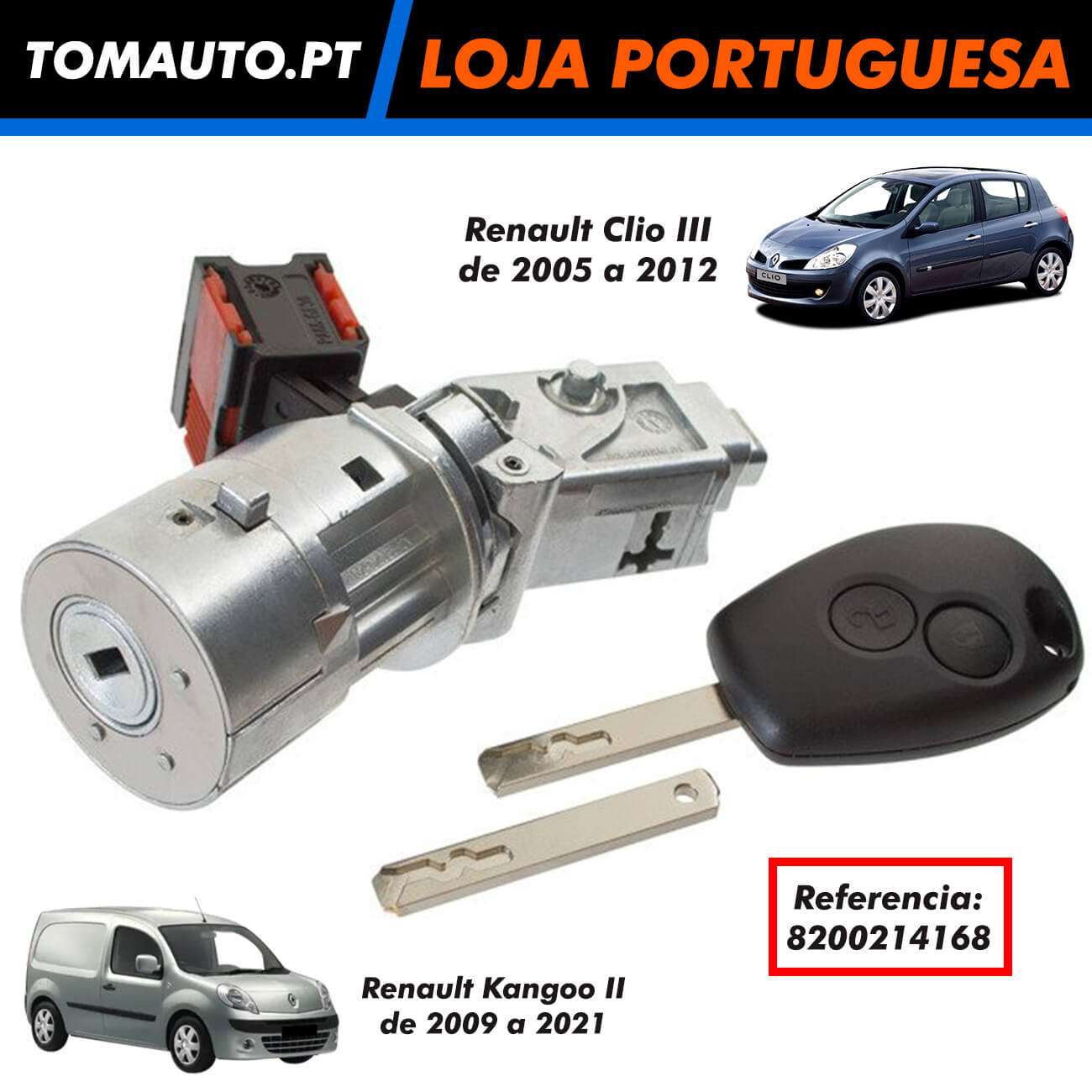 Canhão de ignição para Renault Clio, Kangoo 8200214168