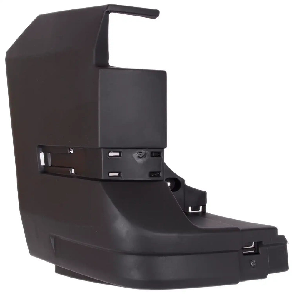Canto do para-choques traseiro esquerdo para VW CRAFTER II e MAN TGE, em plástico preto, sem sensores de estacionamento, referência OEM 7C0807321B
