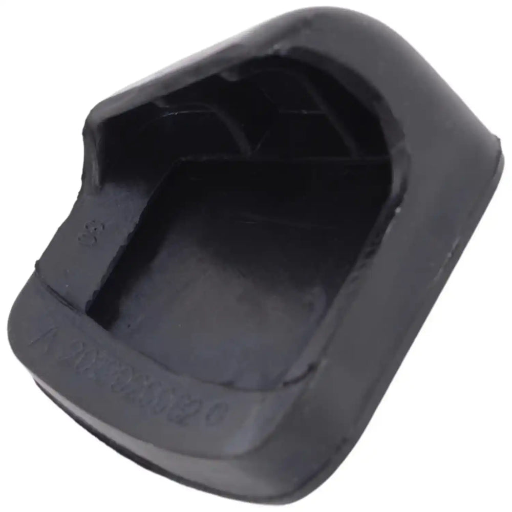 Capa de borracha preta para o pedal do travão do VW CRAFTER I 2E/2F com caixa manual de 6 velocidades, comprimento aproximado de 70 mm e referência OEM 2E0721173