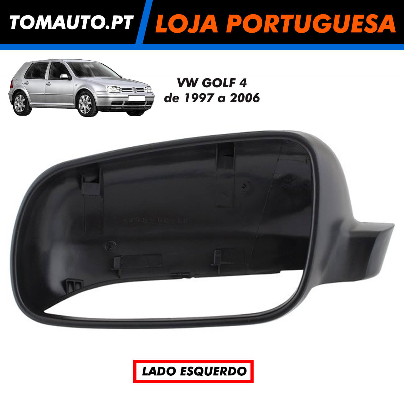 Capa espelho retrovisor esquerda VW Golf 4