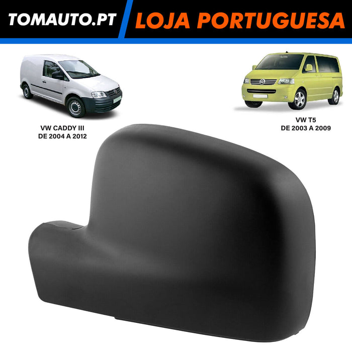 Capa Retrovisor Esquerdo VW T5 e Caddy III - 7H1857527A