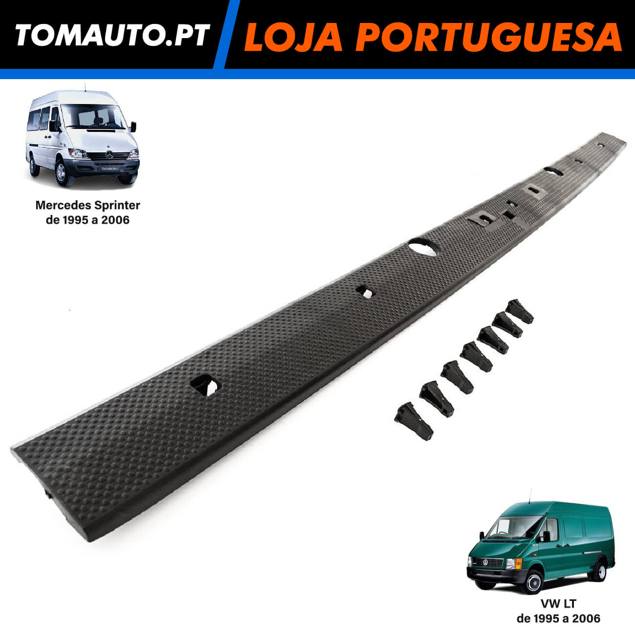 Chapa da embaladeira Traseira Mercedes Sprinter VW LT (95-06) - 9017660119