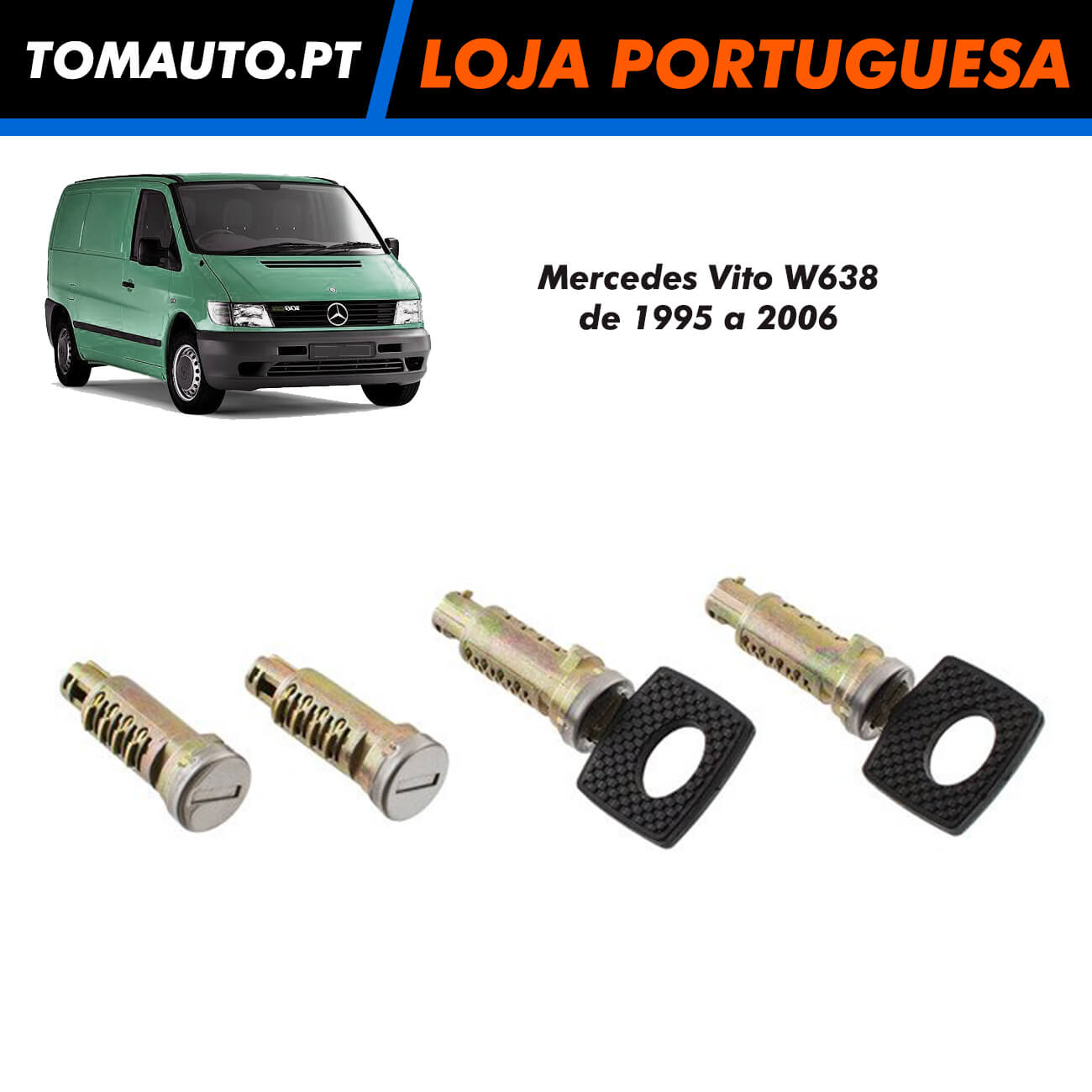 Cilindros de fechaduras de portas Mercedes Vito W638