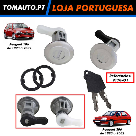 Cilindros de porta esquerda direita Peugeot 106 306 9170-G1