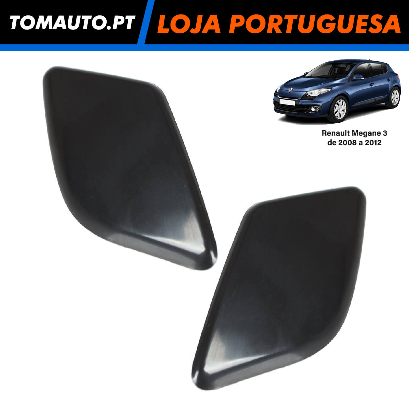 Cobertura Lava-faróis Renault Megane III (08-12) - 286020441R / 286960015R / 286960013R