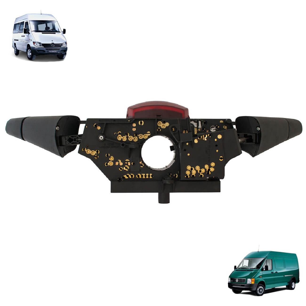 Comando de luzes e piscas Mercedes Sprinter Vito VW LT 1995 a 2006