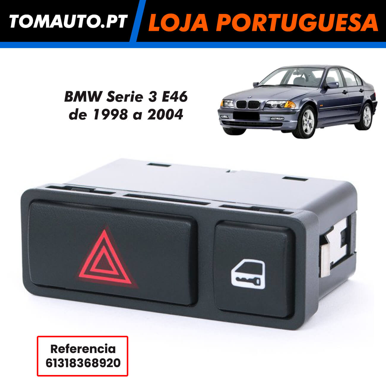 Comando de piscas BMW 3 E46 OEM 61318368920