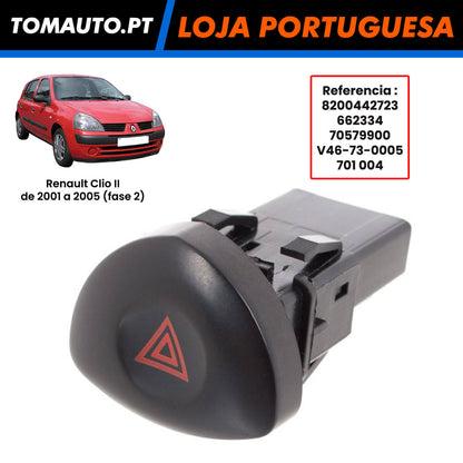 Comando piscas Renault Clio II Fase 2 OEM 8200442723 - 82 00 442 723 - 662334 - 70579900 - V46-73-0005 - 701 004