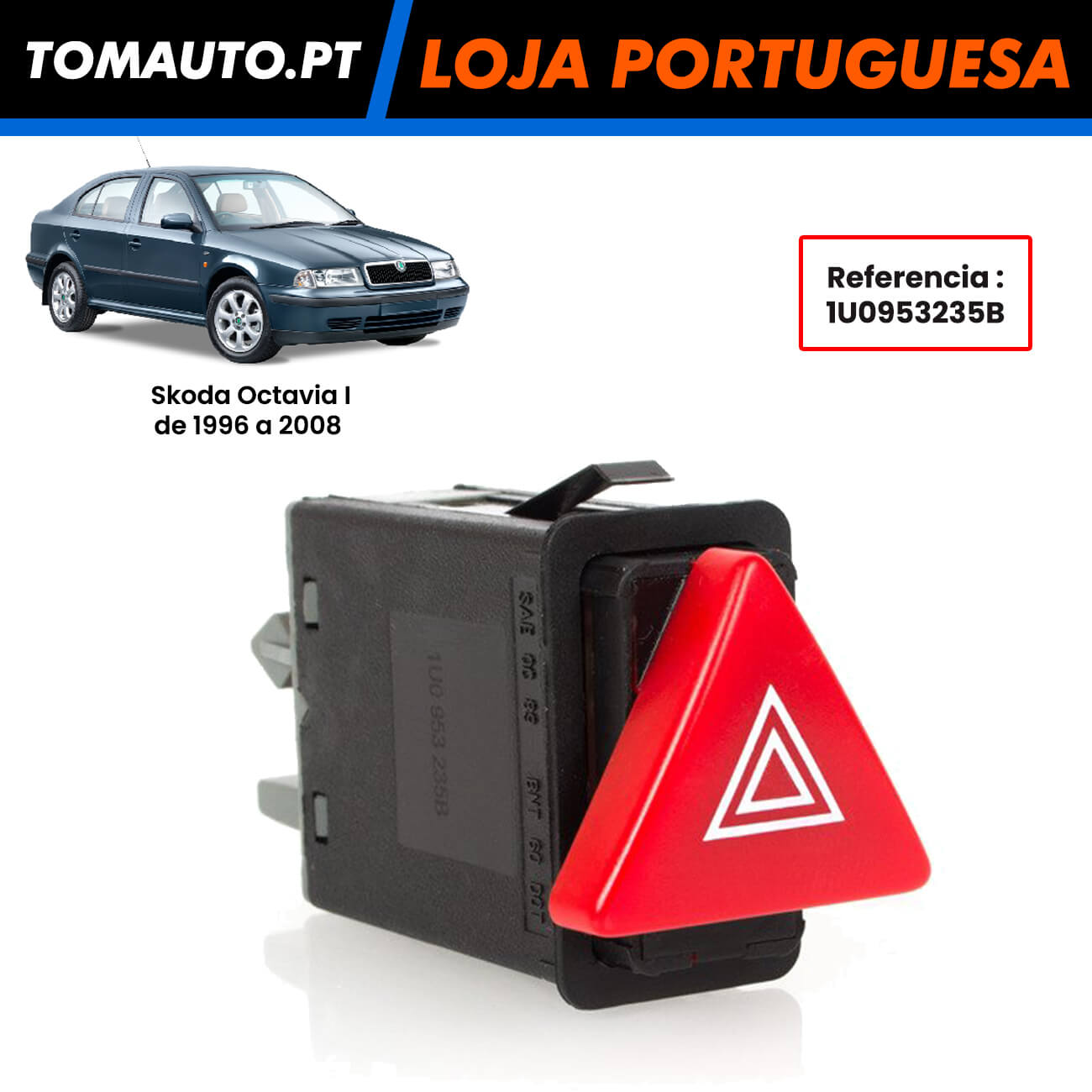 Comando piscas Skoda Octavia 1U0953235B