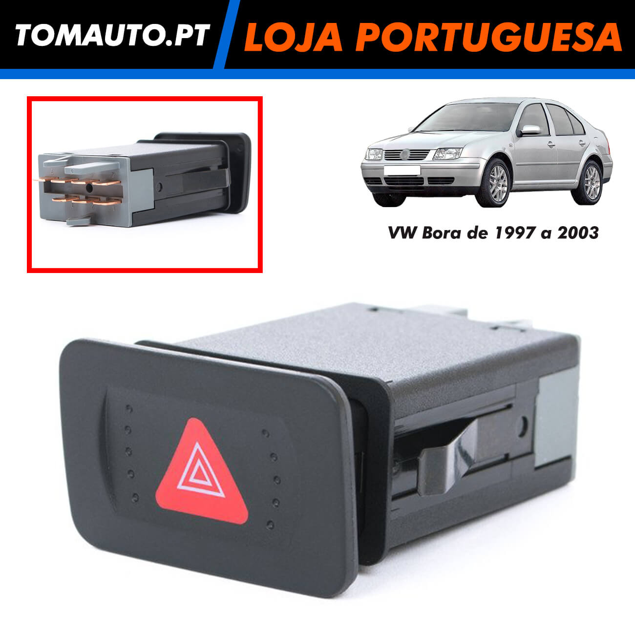 Comando de piscas para VW Bora 1J0953235J 1309532353